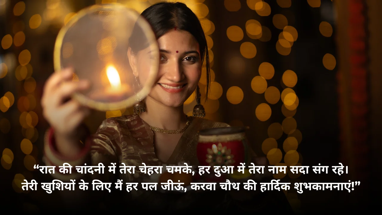 Read more about the article Karwa Chauth Shayari 2025 – करवा चौथ शायरी, Wishes और शुभकामनाएं