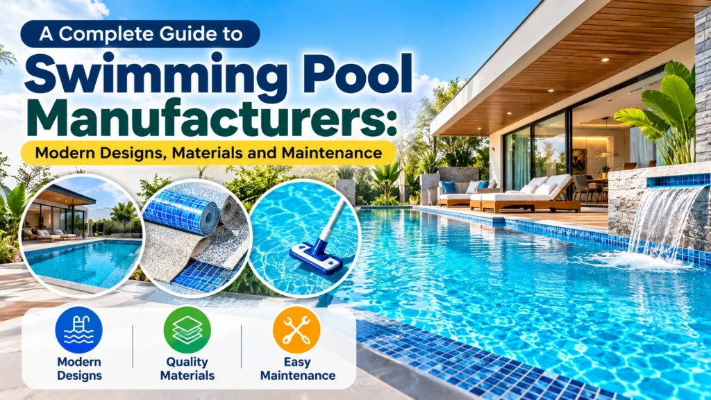 A Complete Guide to Swimming Pool Manufacturers Modern Designs, Materials and Maintenance